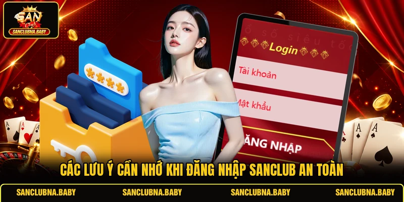 Các lưu ý cần nhớ khi đăng nhập SANCLUB an toàn