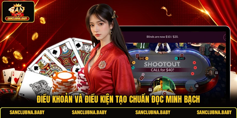 Điều khoản và điều kiện tạo chuẩn đọc minh bạch