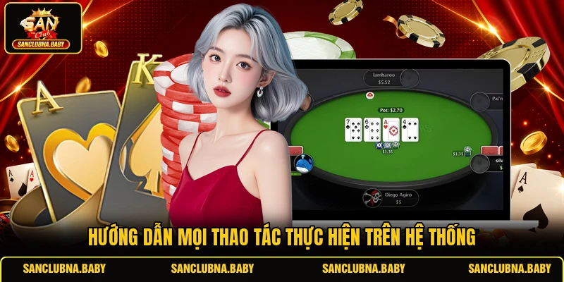 Hướng dẫn mọi thao tác thực hiện trên hệ thống